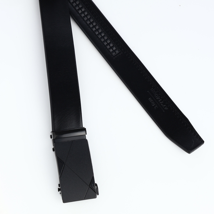 Ремень мужской, Великан, ширина 4 см, пряжка автомат, цвет чёрный Ремень мужской, Великан, ширина 4 см, пряжка автомат, цвет чёрный