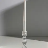 Стеклянный подсвечник на 1 свечу &laquo;Колонна с шарами&raquo;, прозрачный, 15.5&times;8&times;8 см