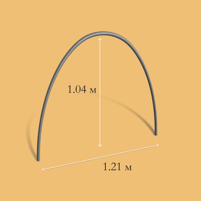 Парник, длина 5 м, оцинкованный профиль из 5 дуг, спанбонд 65 г/м², «Агрощит» Парник, длина 5 м, оцинкованный профиль из 5 дуг, спанбонд 65 г/м², «Агрощит»