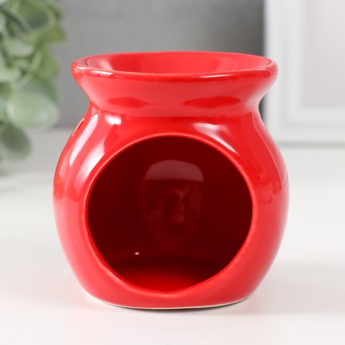 Аромалампа керамика Аромалампа керамика "Поцелуй меня" красная 7,2х7,2х7,8 см