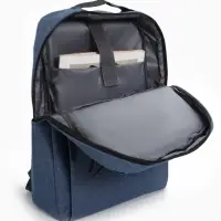 Рюкзак городской на молнии, с карманами, отделом для ноутбука, USB портом, 30&times;12&times;43 см, синий