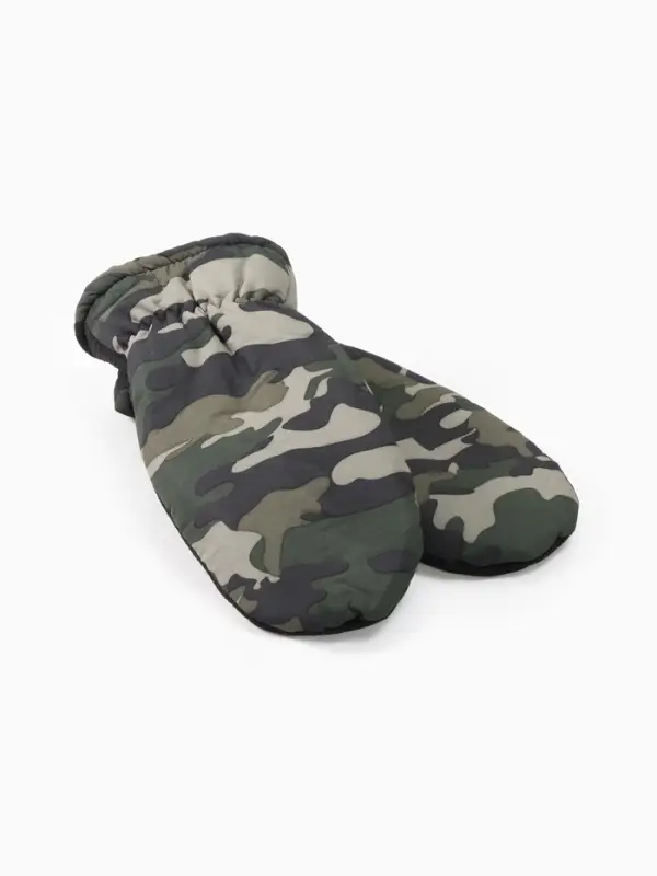 Варежки зимние мужские непромокаемые  р-р 25 см цв.хаки