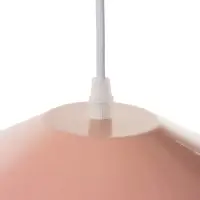 Светильник потолочный BayerLux Lisa, 1&times;40 Вт, Е27, светло-розовый, 26&times;26&times;32 см