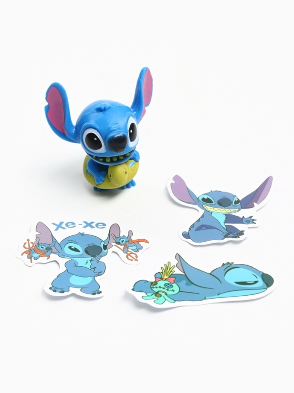 Фигурка-сюрприз «Космический друг Стич», коллекционная, 3 стикера в комплекте Фигурка-сюрприз «Космический друг Стич», коллекционная, 3 стикера в комплекте