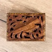 Шкатулка резная &laquo;Хранитель&raquo;, 18&times;13&times;6 см, дерево шишам