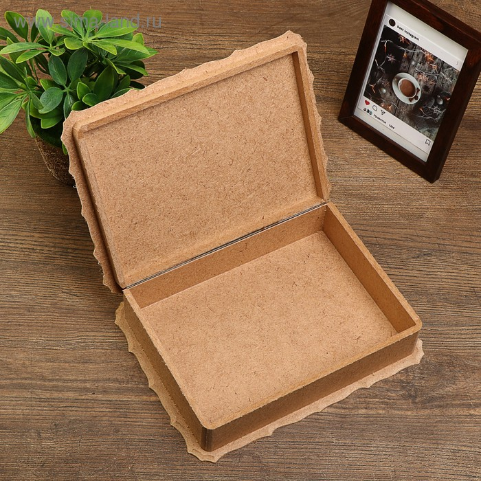 Шкатулка фигурная большая для декора из МДФ 23х17,5х6 см Шкатулка фигурная большая для декора из МДФ 23х17,5х6 см