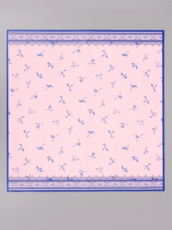 Пленка для цветов, &laquo;Эскиз&raquo;, розовый с голубым, 57&times;57 см