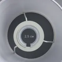 Абажур BayerLux &laquo;Лён&raquo;, E27 или E14, белый, 16&times;16&times;13 см