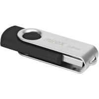 Флеш-память Mirex USB SWIVEL BLACK 32Gb (13600-FMURUS32 )