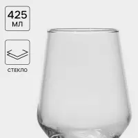 Стакан низкий Paşabah&ccedil;e Allegra, 425 мл, стекло, прозрачный