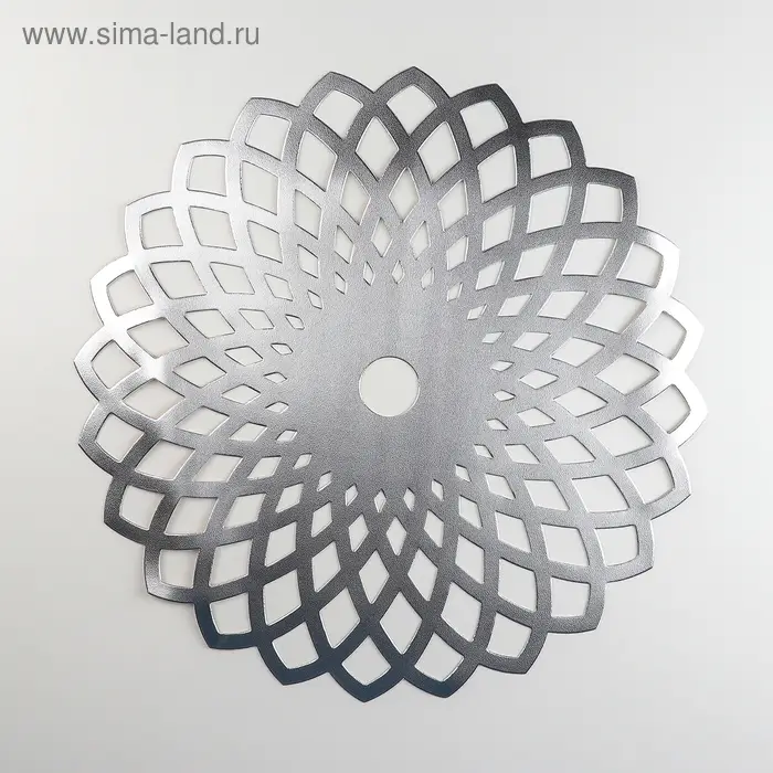 Салфетка сервировочная на стол «Дэми», d=37 см, цвет серебряный