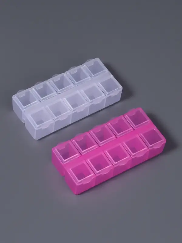 Органайзер для хранения мелочей, 10 ячеек, 8.8×4.5×2.1 см, МИКС Органайзер для хранения мелочей, 10 ячеек, 8.8×4.5×2.1 см, МИКС