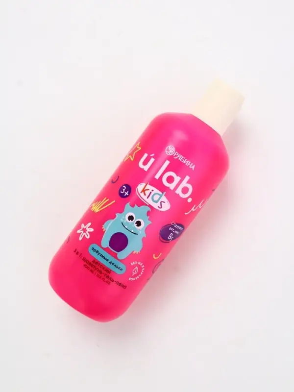 Детский шампунь-гель-пена 3в1   Детский шампунь-гель-пена 3в1  "Монстрики", 400 мл, аромат арбузные дольки