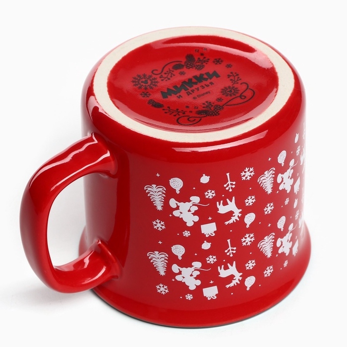 Кружка керамическая новогодняя «Happy New Year» Микки Маус и друзья, 250 мл Кружка керамическая новогодняя «Happy New Year» Микки Маус и друзья, 250 мл