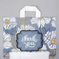 Пакет с петлевой ручкой "Лепестки" 35 х 30 х 8, см, 60 мкм