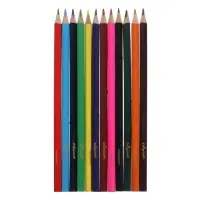 Карандаши Calligrata цветные, 12 цветов, деревянные, трёхгранные, в картонной коробке