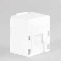 Органайзер настенный, с клеевыми крючками, 2 секции, 9.2&times;7&times;10.7 см, белый