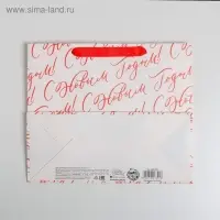 Пакет подарочный новогодний ламинированный &laquo;С Новым годом!&raquo;, ML 27 х 23 х 11.5 см