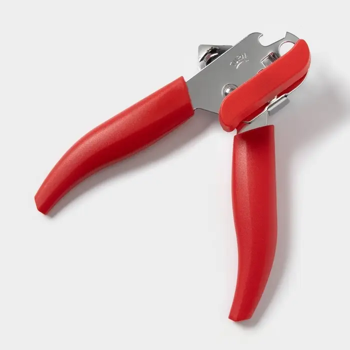 Нож консервный Доляна &laquo;Волна&raquo;, 20 см, красный