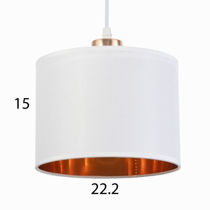 Люстра Люстра "Оазис" 1х60Вт Е27 Белый, золото 20х15х30(100)см