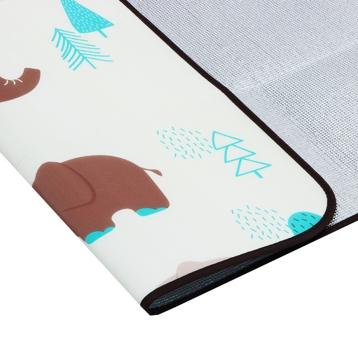 Игровой коврик для детей на фольгированной основе «Слоник», размер 180х150x0,5 см, Крошка Я Игровой коврик для детей на фольгированной основе «Слоник», размер 180х150x0,5 см, Крошка Я