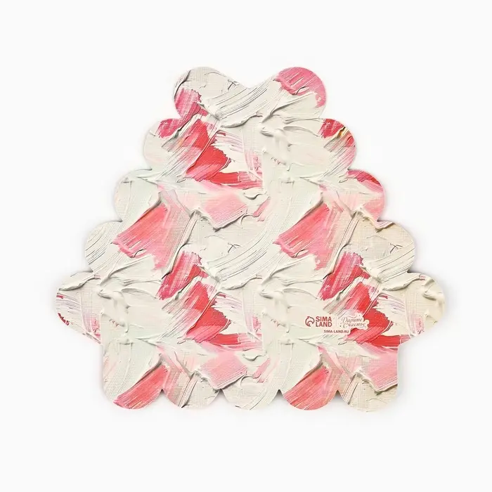 Коробка для кондитерских изделий с пластиковой крышкой «Розовые цветы», 18 х 3 см