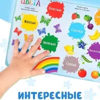 Книга картонная с окошками &laquo;Цвета и формы&raquo; 10 стр.