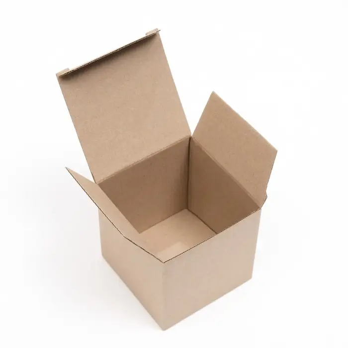 Коробка складная, бурая, 12 х 12 х 12 см Коробка складная, бурая, 12 х 12 х 12 см