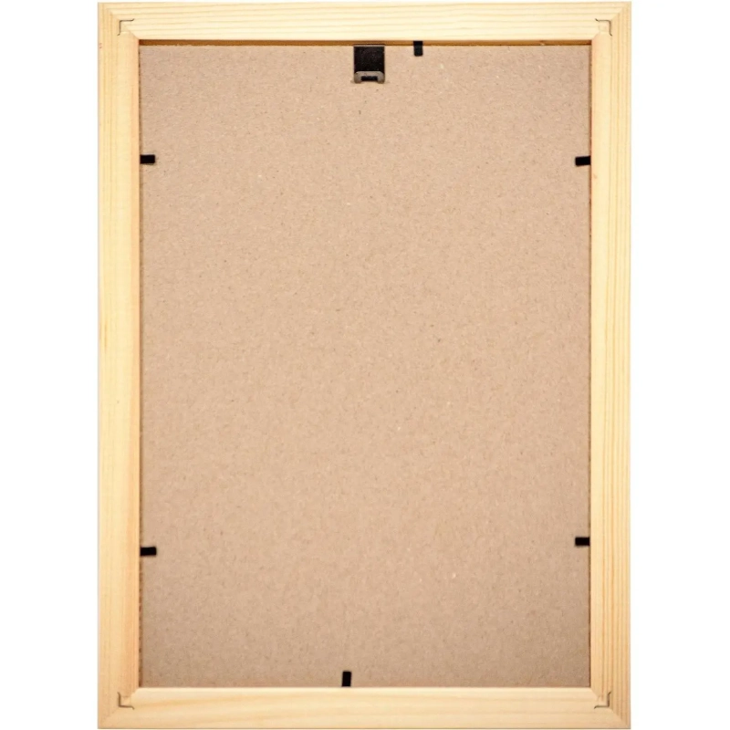 Рамка деревянная А4 желтого цвета 1703