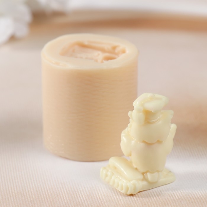 Молд силиконовый Молд силиконовый "Ученая сова №1" 4х4,2х4,2 см