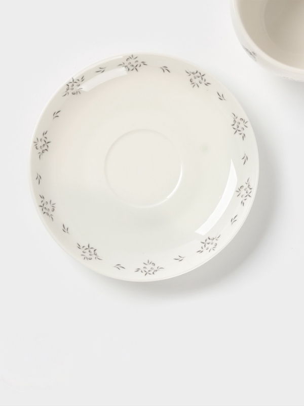 Чайная пара Доляна  Чайная пара Доляна "Гуси" цвет белый  чашка 250 мл, блюдце 15 см