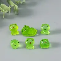 Сувенир эпоксидная смола флюоресцентный "Лягушата" набор 6 шт 3,2х2,5х2 см Сувенир эпоксидная смола флюоресцентный "Лягушата" набор 6 шт 3,2х2,5х2 см