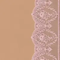 Кружево на сетке, 145 мм, 11&plusmn;1 м, нежно-розовое