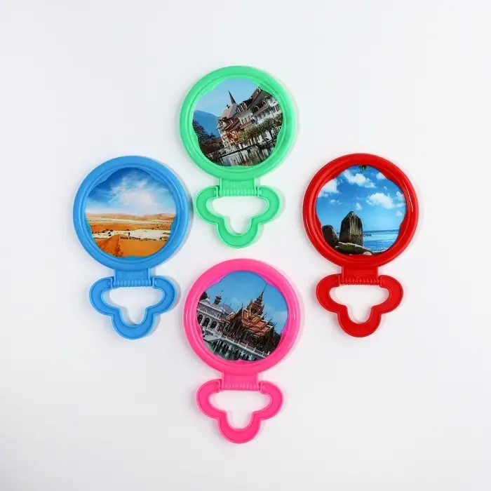 Зеркало настольное - подвесное «Круг», d зеркальной поверхности 6.7 см, МИКС