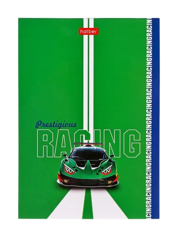 Блокнот А6, 32 листа в клетку на скобе Hatber &laquo;Престижные гонки&raquo;, обложка мелованныя бумага, глянцевая ламинация, блок офсет, МИКС 8 видов