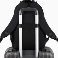 Рюкзак, водонепроницаемое дно, 2 отделения, 3 кармана, 27&times;14&times;39 см, чёрный