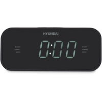 Радиобудильник H-RCL221 черный LCD подсв белая часы цифровые