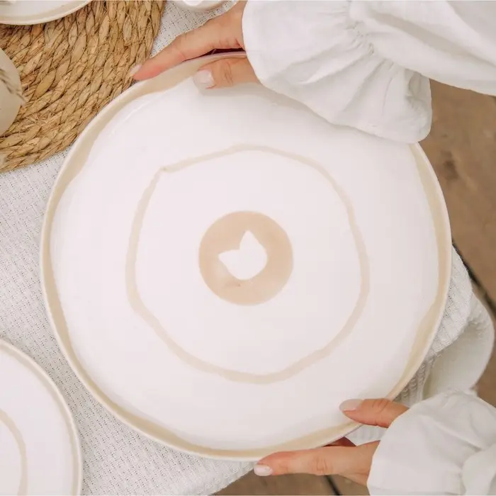 Тарелка SL Home &laquo;Гато&raquo;, d=28 см, фарфор, белая