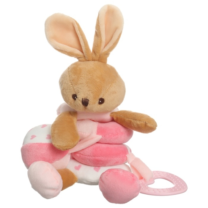 Растяжка - спираль с игрушками дуга на коляску / кроватку для малышей «Зайка», Mum&Baby Растяжка - спираль с игрушками дуга на коляску / кроватку для малышей «Зайка», Mum&Baby