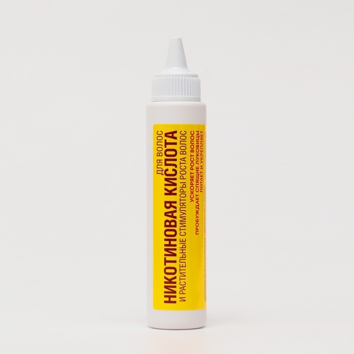 Никотиновая кислота и растительные стимуляторы роста для волос, 65 мл Никотиновая кислота и растительные стимуляторы роста для волос, 65 мл