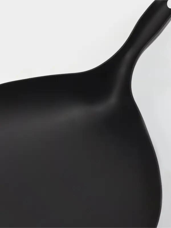 Щётка с совком Доляна Meli, бамбуковая ручка, 37&times;24 см, чёрная