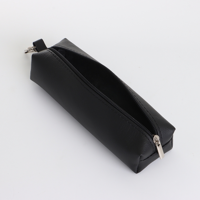 Ключница на молнии, длина 16 см, кольцо, карабин, цвет чёрный Ключница на молнии, длина 16 см, кольцо, карабин, цвет чёрный