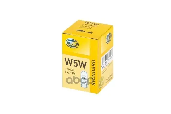 Лампа Накаливания Wy5W 12V 5W W 2,1 X HELLA арт. 8GP 003 594-121