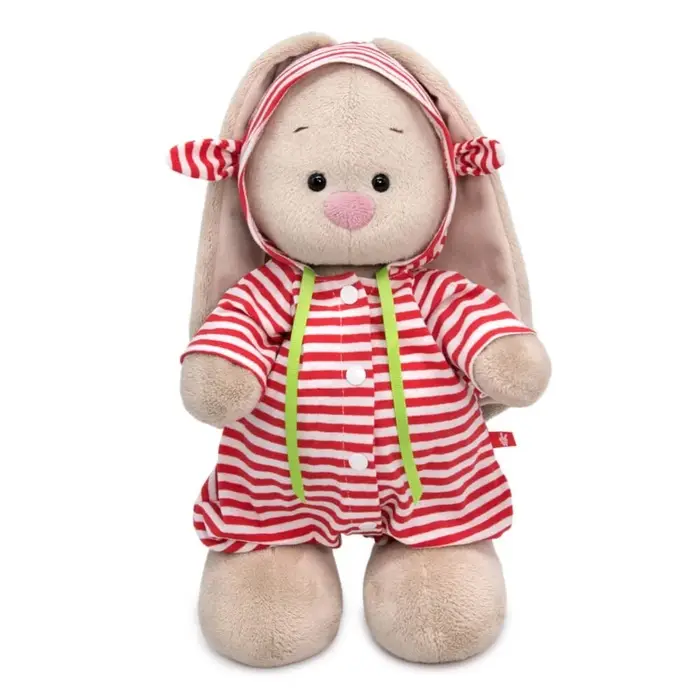 Мягкая игрушка "Зайка Ми в полосатом комбинезоне", 25 см StS-506