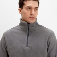 Джемпер флисовый мужской MINAKU: Fleece Soft цвет графит, р-р 48