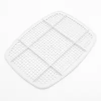 Туалет для кошек &laquo;Айша&raquo; S, 45&times;35&times;18.5 с, с высоким бортом и сеткой, пластик, оранжевый