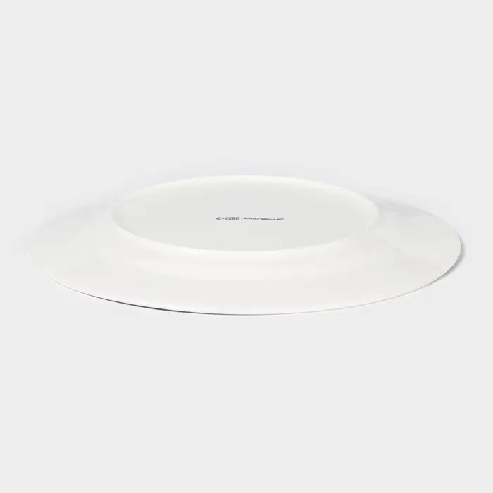 Тарелка новогодняя Доляна «Волшебная сказка», d=25.2 см, фарфор, белая