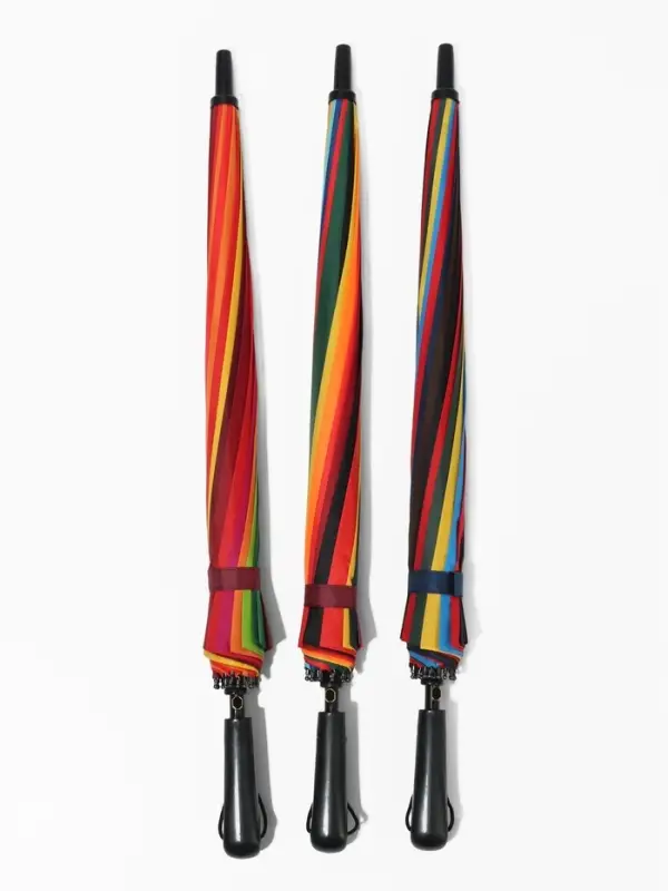 Зонт - трость полуавтоматический &laquo;Радуга&raquo;, эпонж, 16 спиц, R=48/55 см, D=96 см, разноцветный