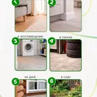 Клеевая ловушка Домик SAFEX, малая, с запахом арахиса, 1 шт.