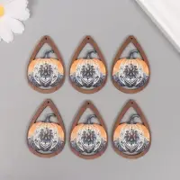 Декор для творчества дерево "Тыква с узором" 4,9х3,3х0,3 см Декор для творчества дерево "Тыква с узором" 4,9х3,3х0,3 см